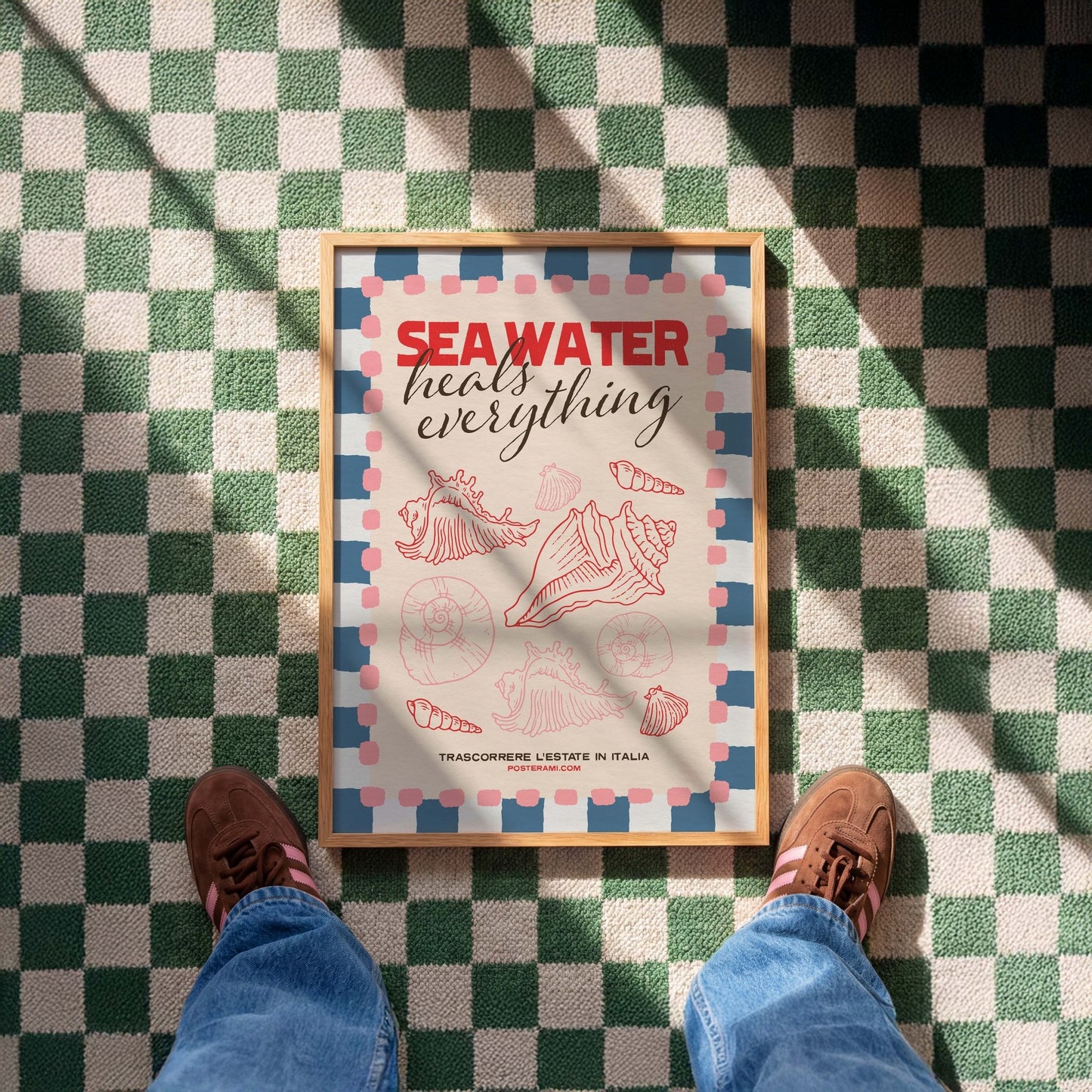 Sea Water Heals Art Print - Posterami