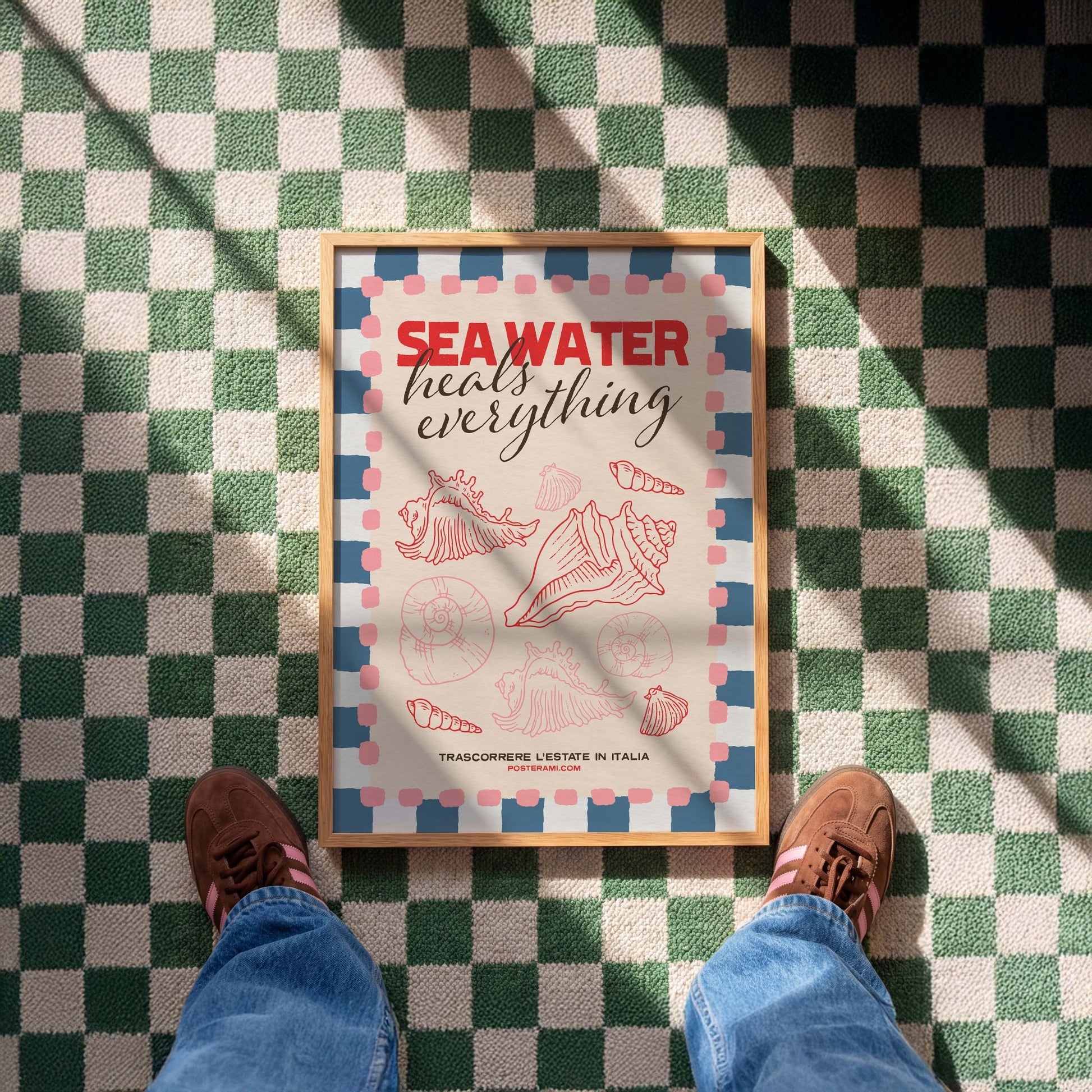 Sea Water Heals Art Print - Posterami