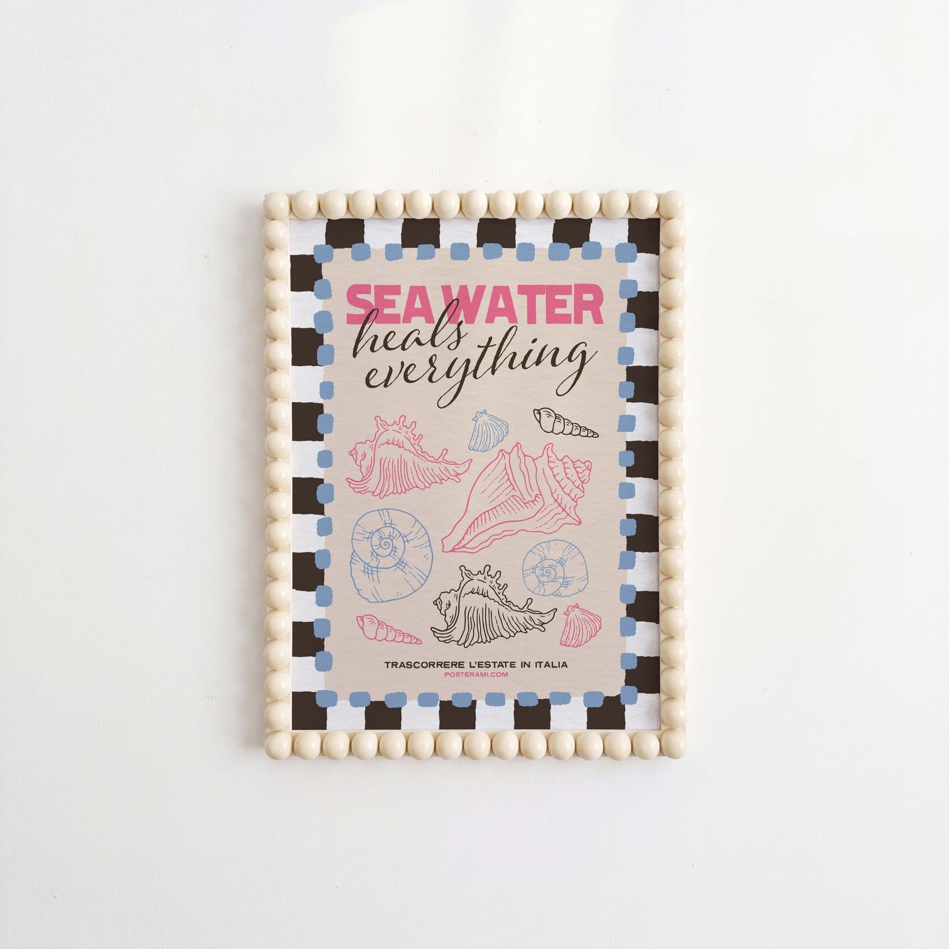 Sea Water Heals Art Print - Posterami