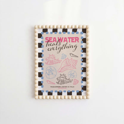 Sea Water Heals Art Print - Posterami