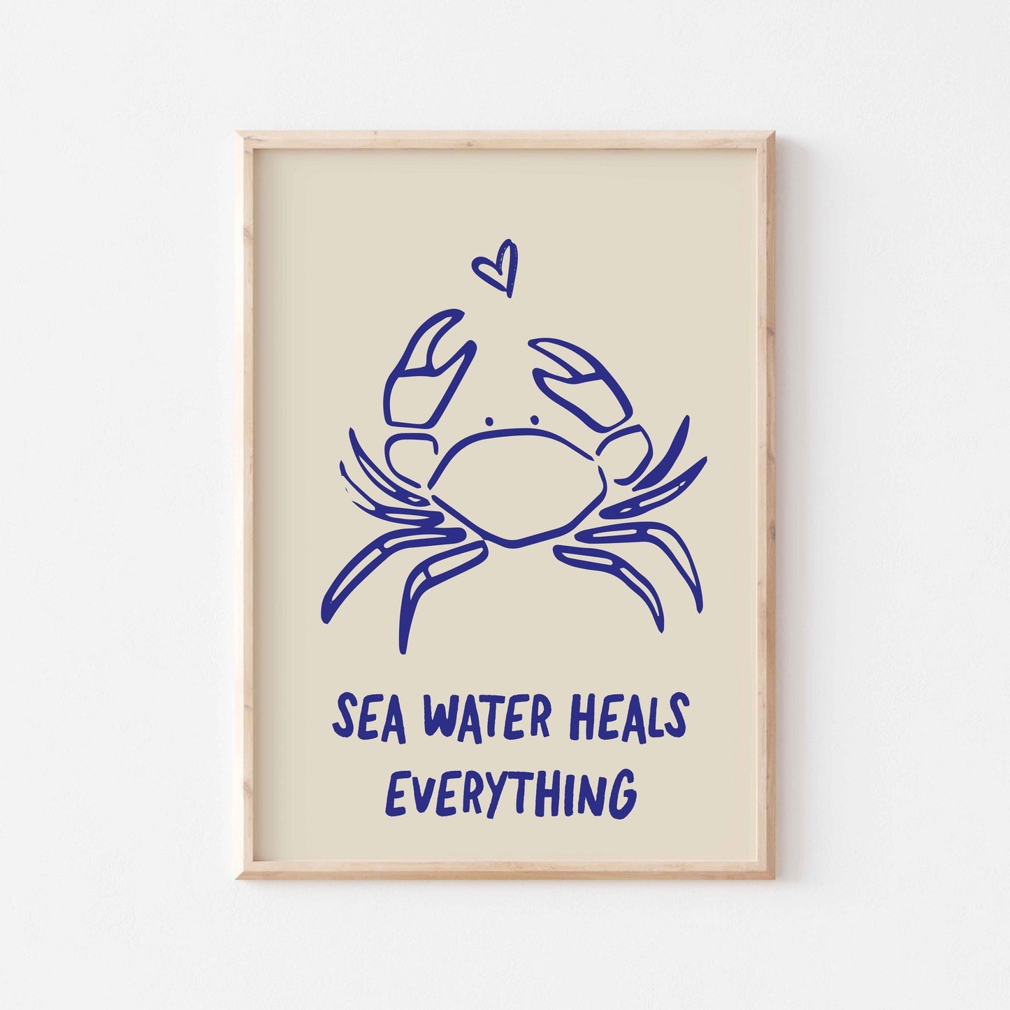 Sea Water Heals Everything Art Print - Posterami