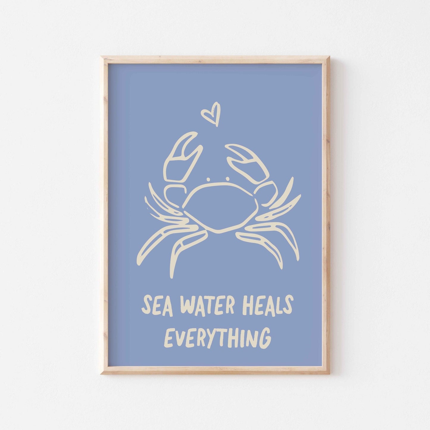 Sea Water Heals Everything Art Print - Posterami