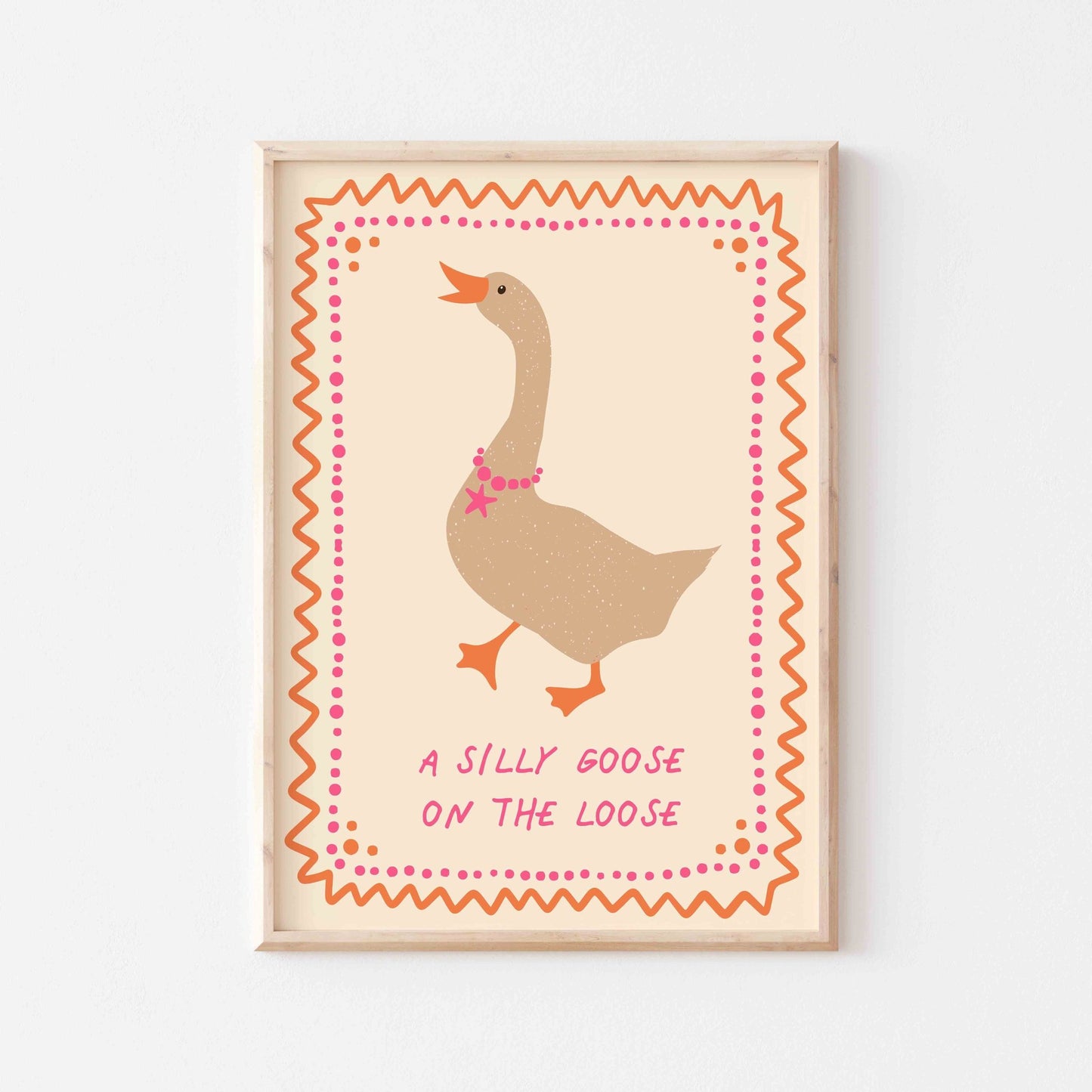 Silly Goose Art Print - Posterami