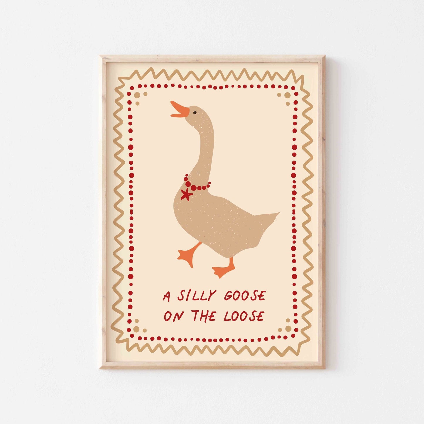 Silly Goose Art Print - Posterami