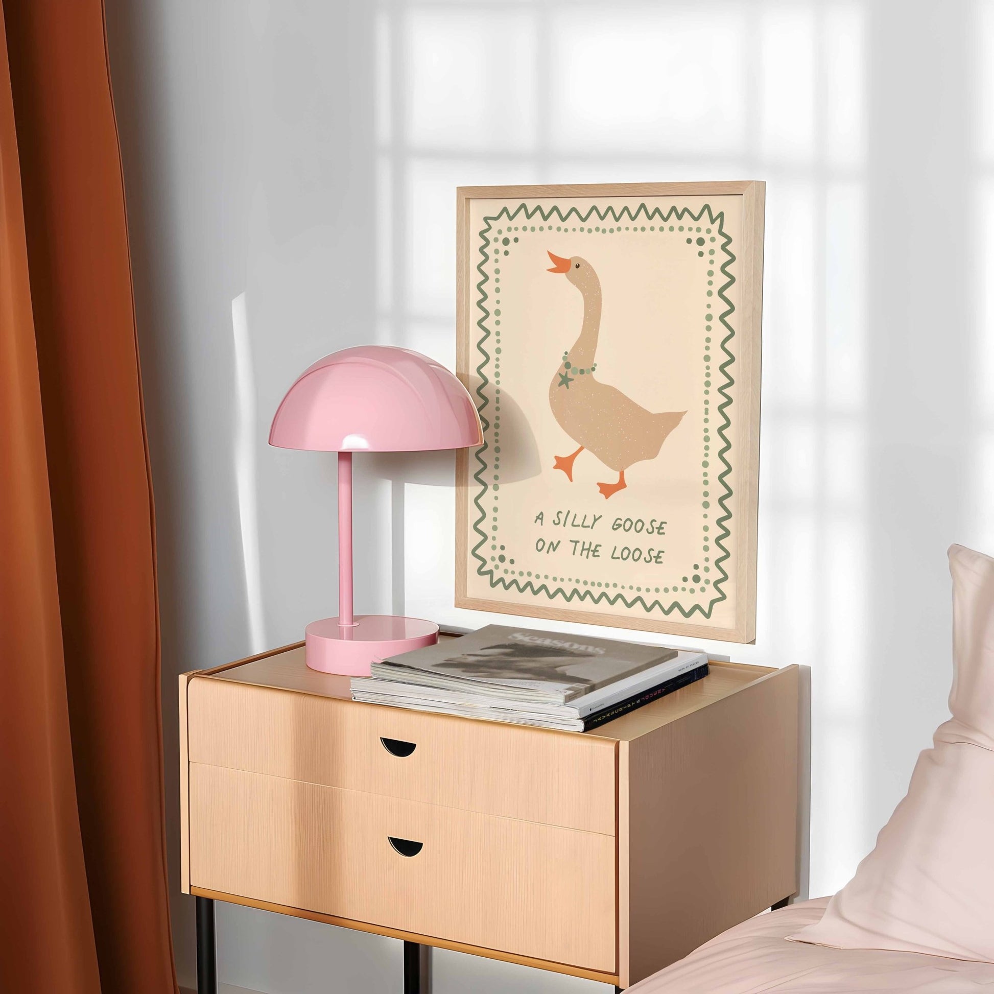 Silly Goose Art Print - Posterami