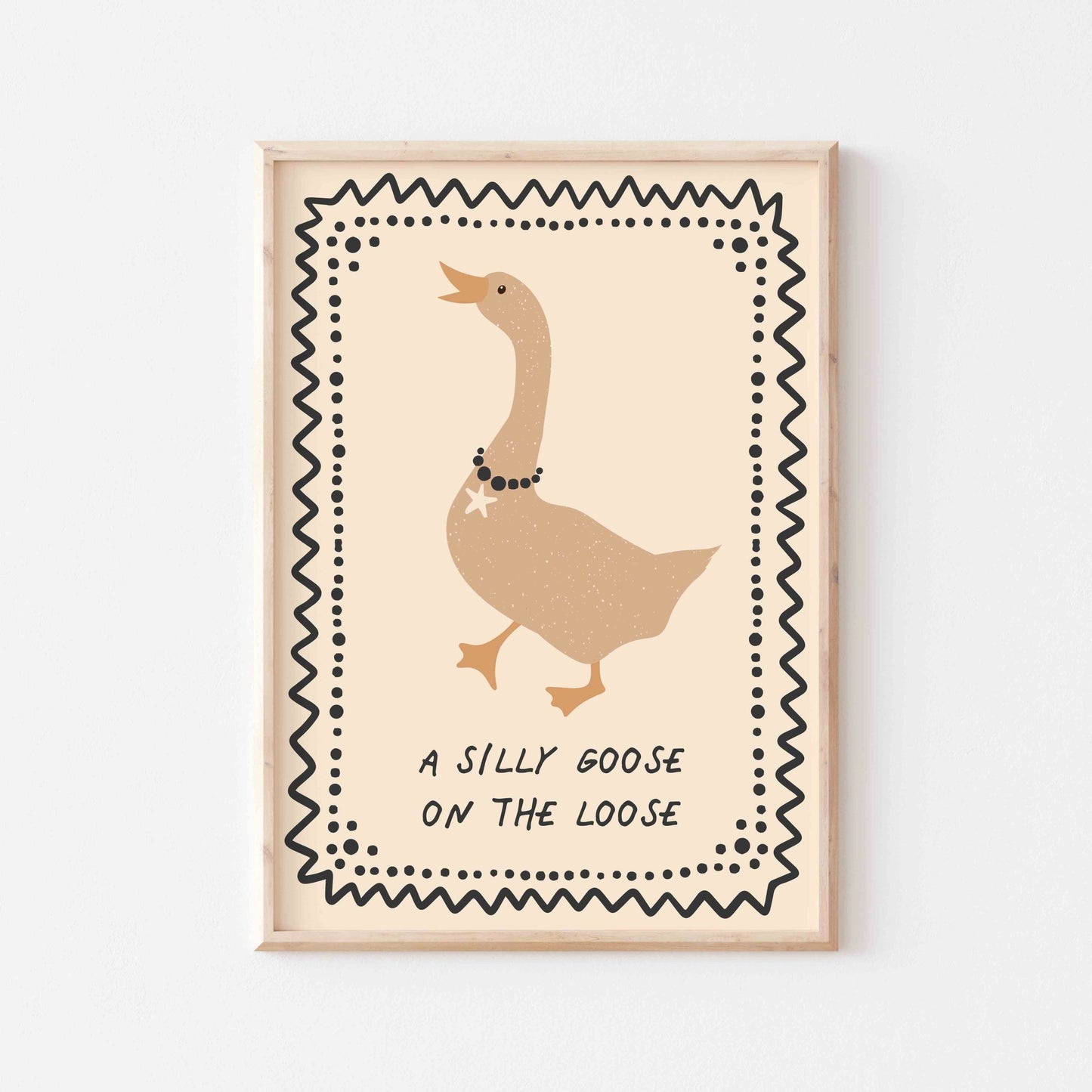 Silly Goose Art Print - Posterami