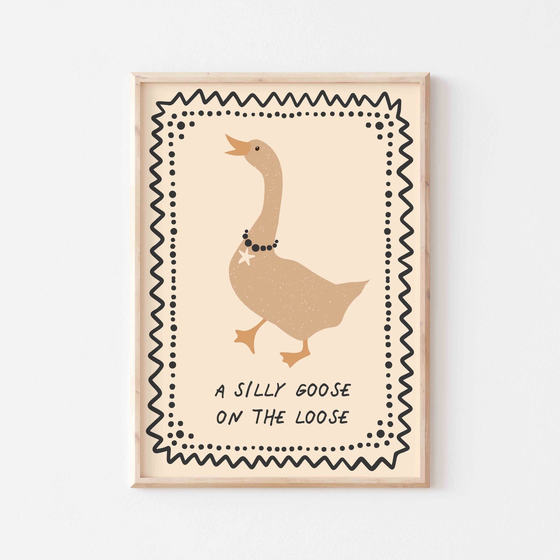 Silly Goose Art Print - Posterami