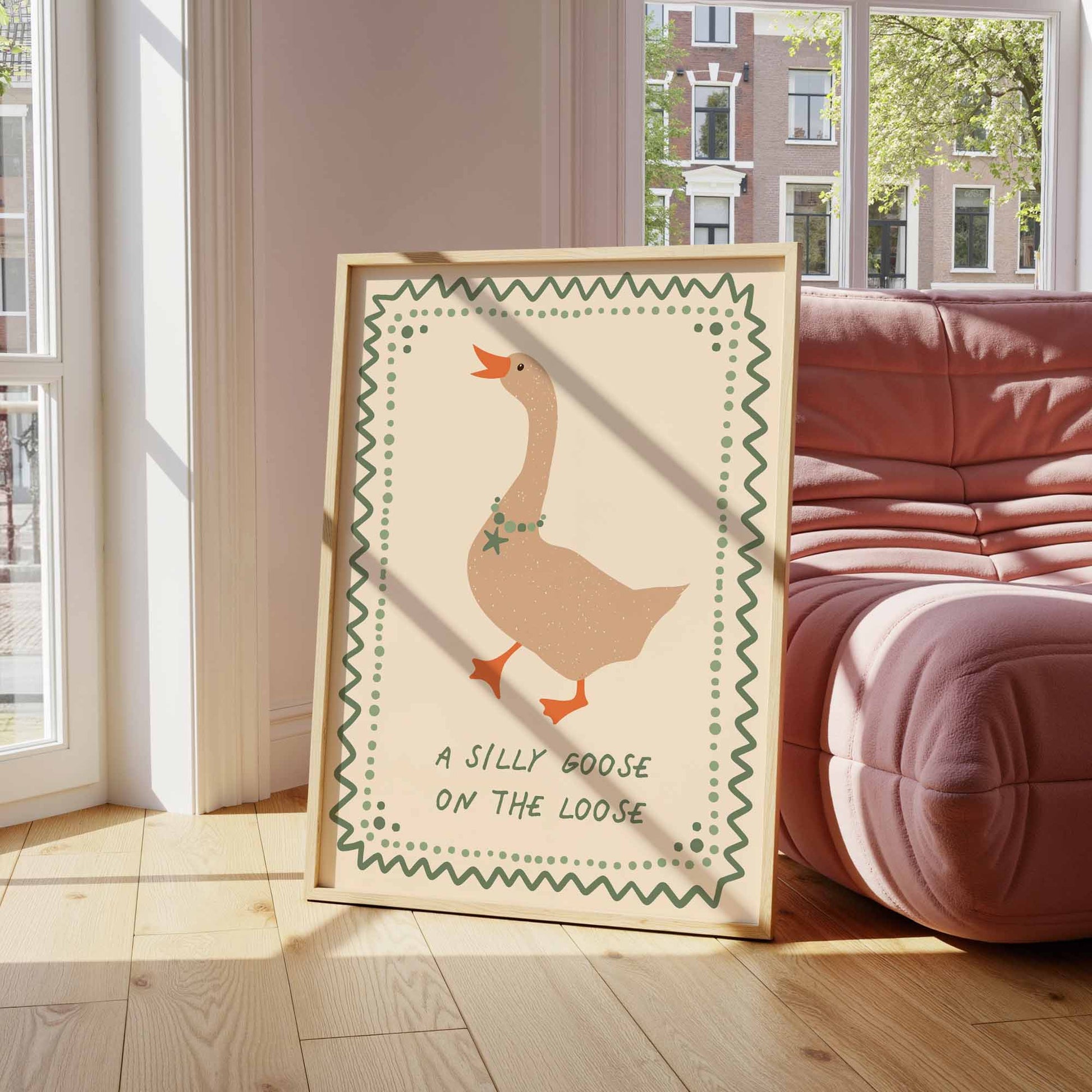 Silly Goose Art Print - Posterami