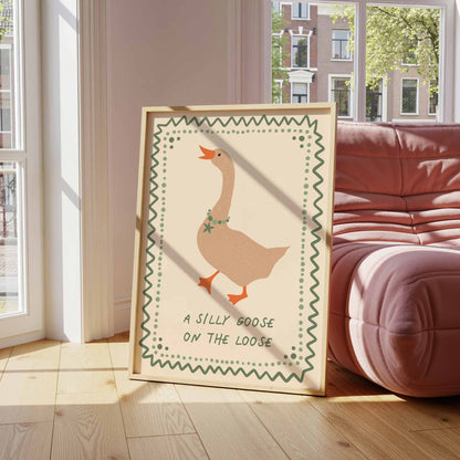 Silly Goose Art Print - Posterami