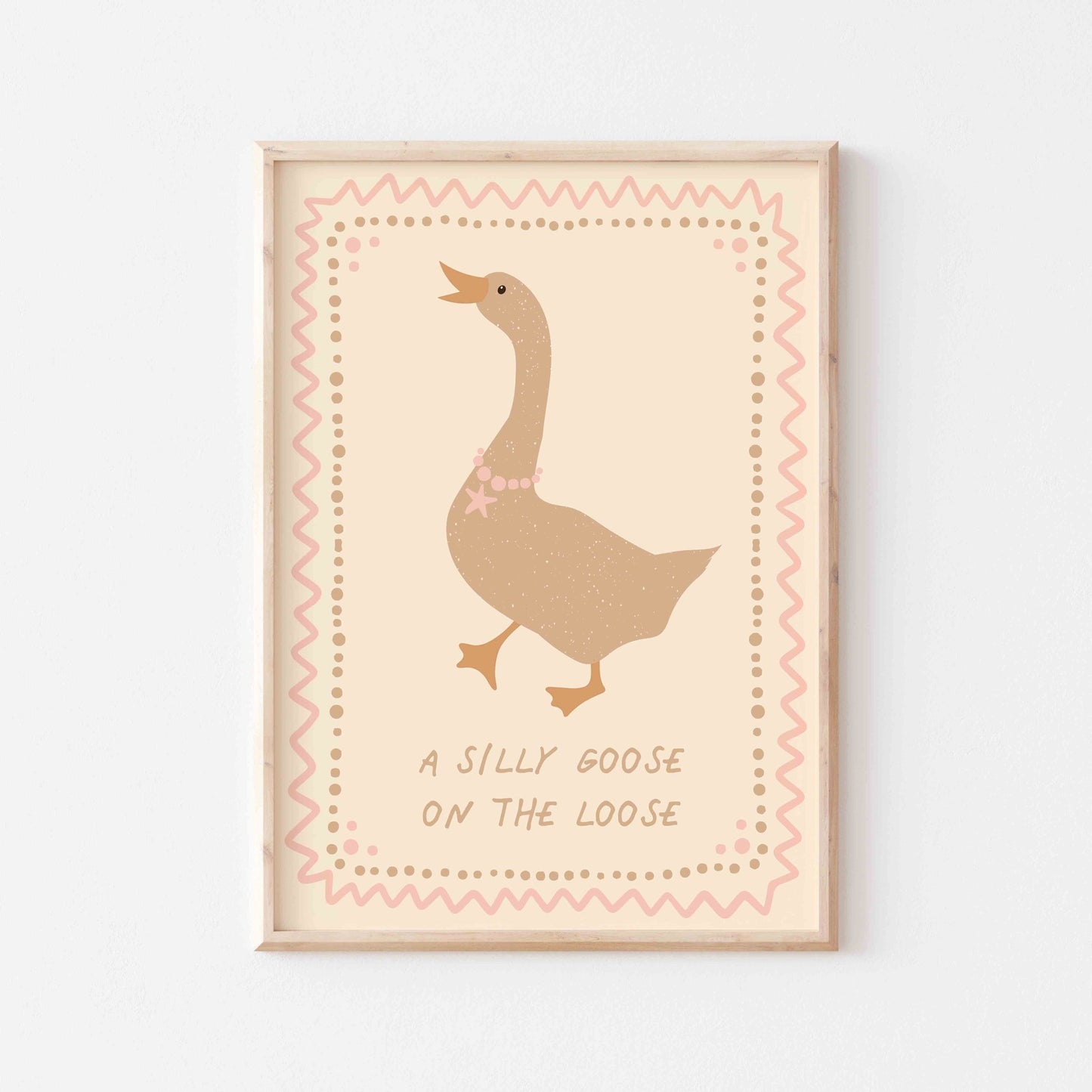 Silly Goose Art Print - Posterami