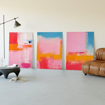 Soft Texture Art Print Set of 3 - Posterami