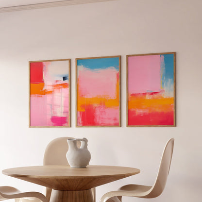 Soft Texture Art Print Set of 3 - Posterami