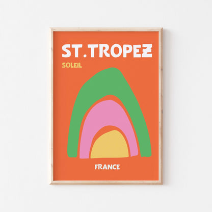 St. Tropez Soleil Art Print - Posterami
