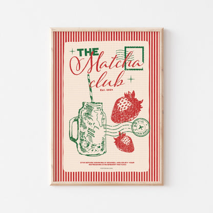 The Matcha Club Art Print - Posterami
