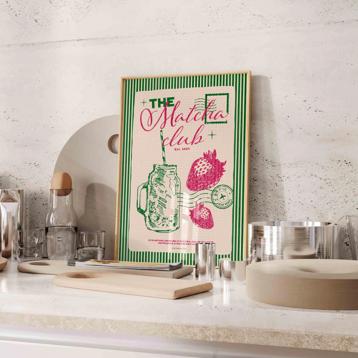 The Matcha Club Art Print - Posterami