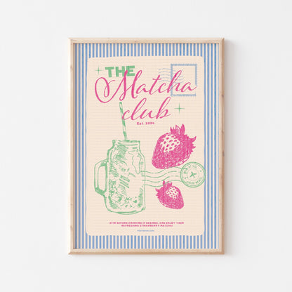 The Matcha Club Art Print - Posterami