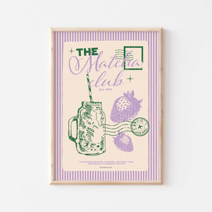 The Matcha Club Art Print - Posterami