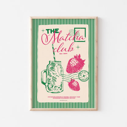 The Matcha Club Art Print - Posterami