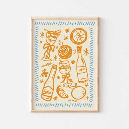 The Perfect Aperol Spritz Art Print - Posterami