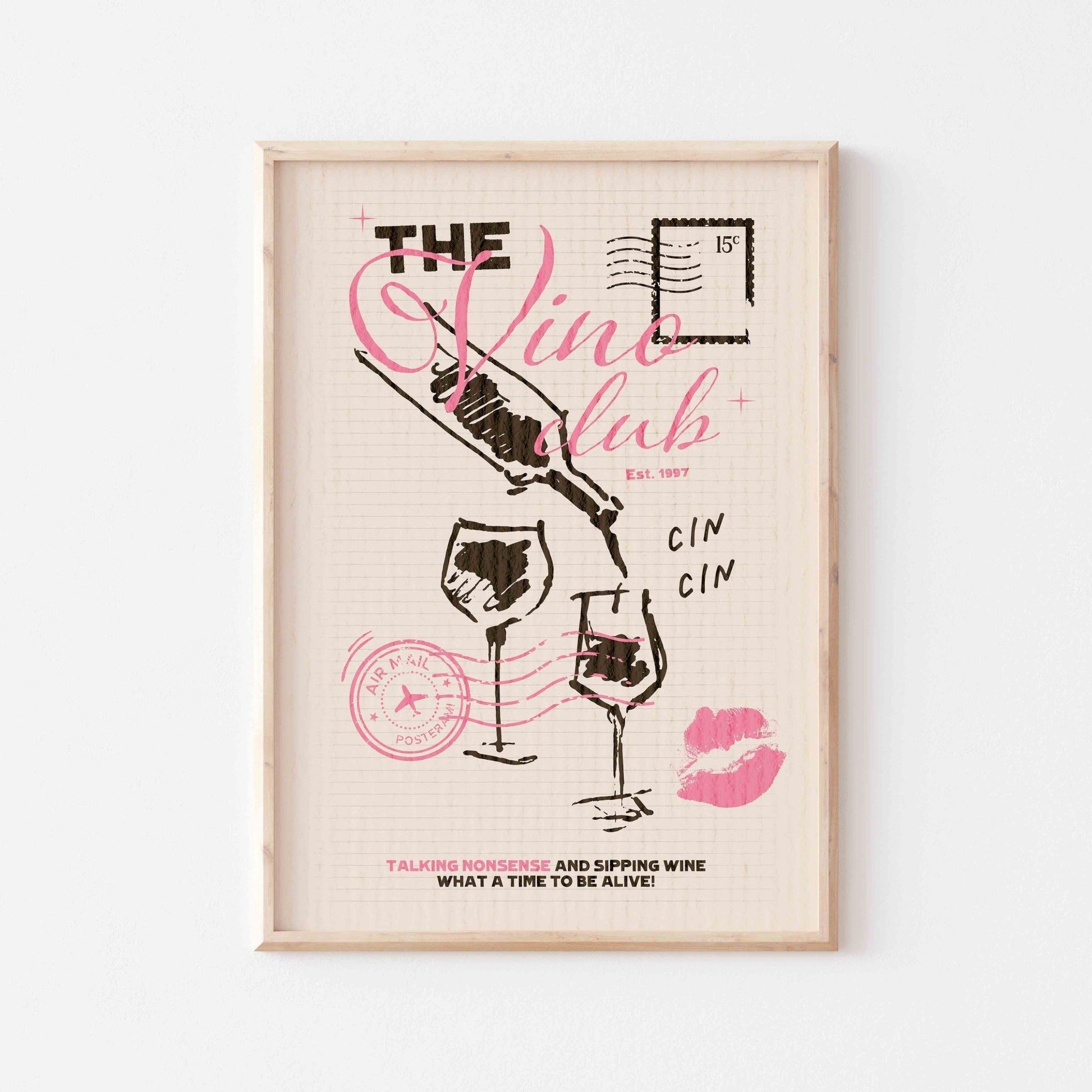 The Vino Club Art Print - Posterami