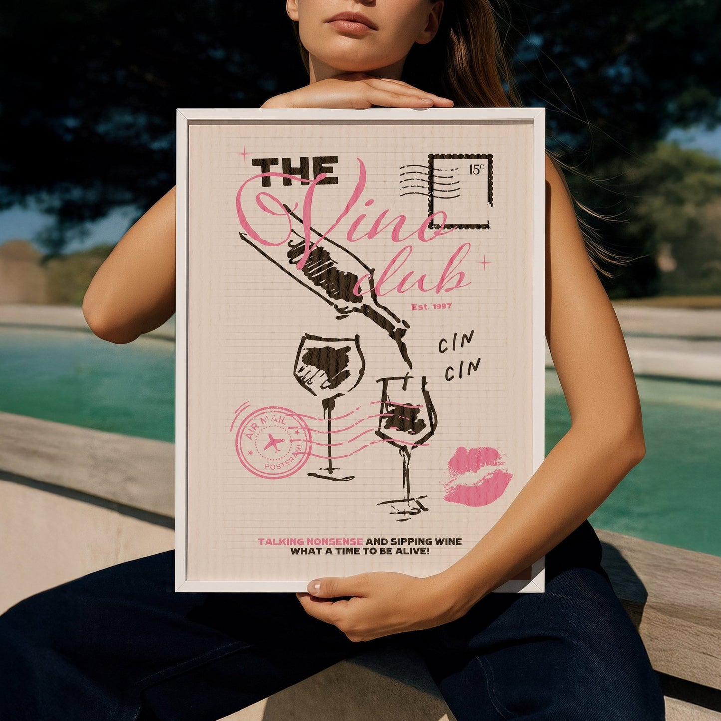 The Vino Club Art Print - Posterami