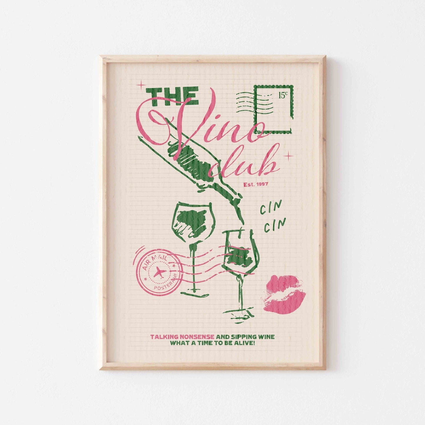 The Vino Club Art Print - Posterami