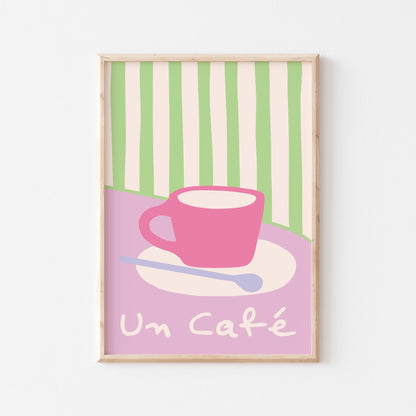 Un Cafe Art Print - Posterami