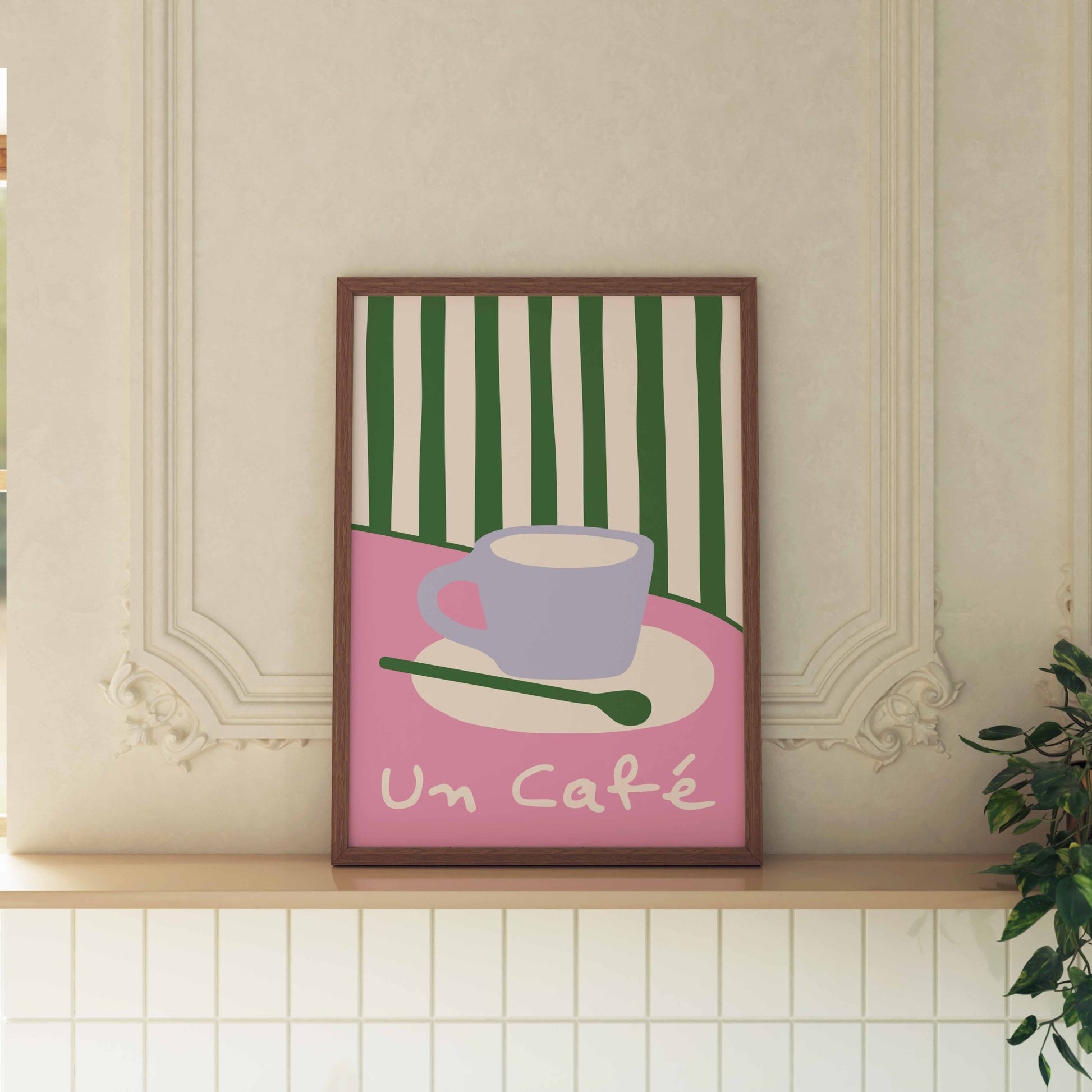 Un Cafe Art Print - Posterami