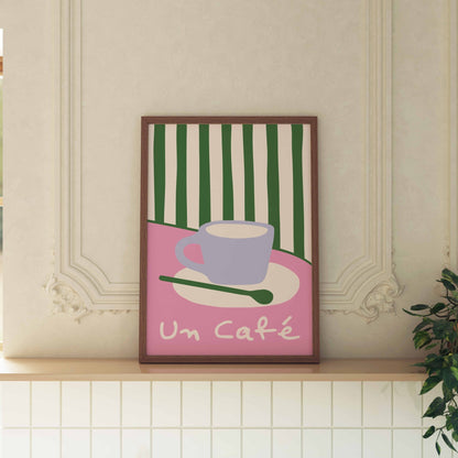 Un Cafe Art Print - Posterami