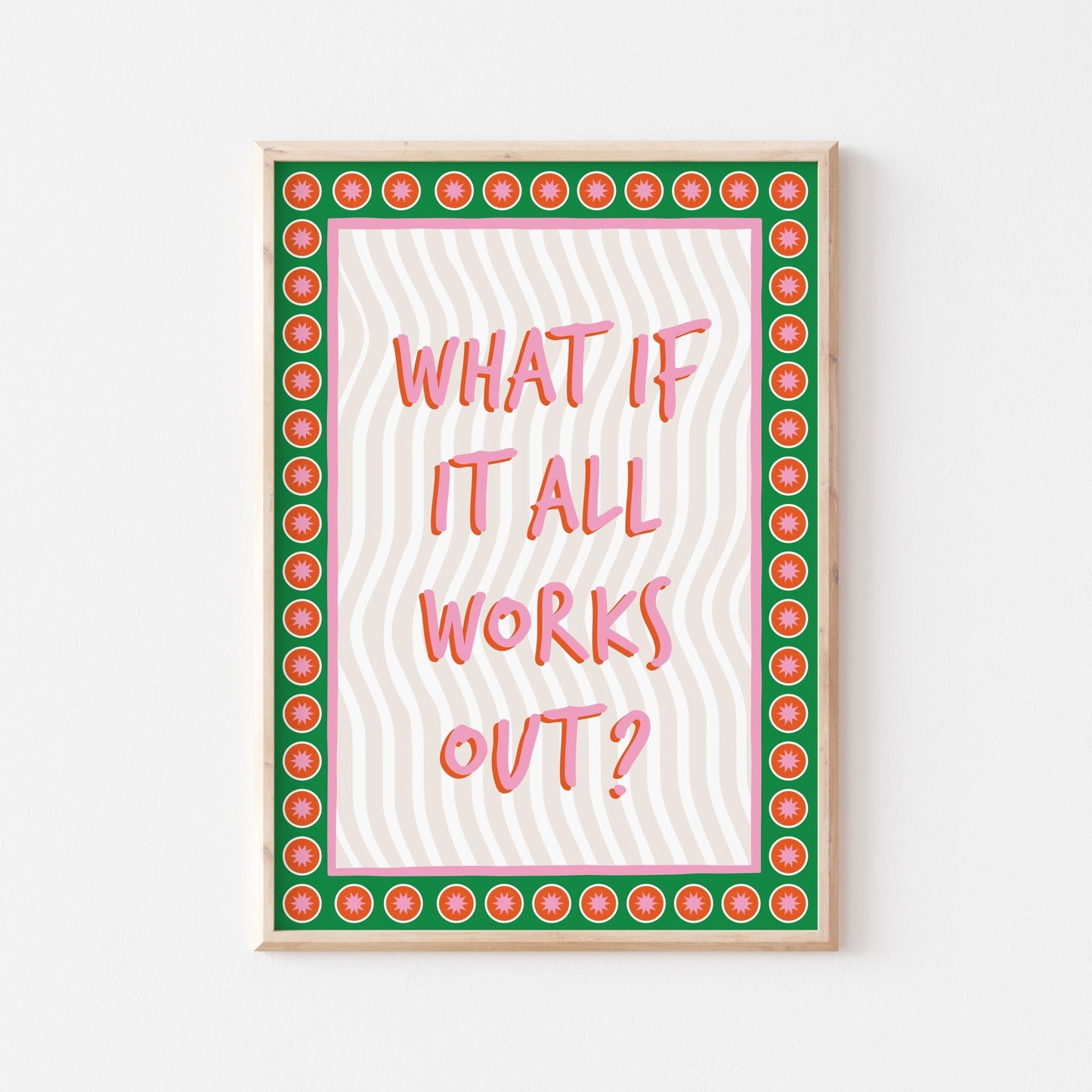What If It All Works Out Art Print - Posterami