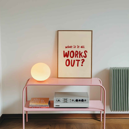 What If It All Works Out Art Print - Posterami