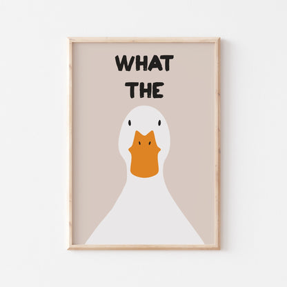 What The Duck Art Print - Posterami