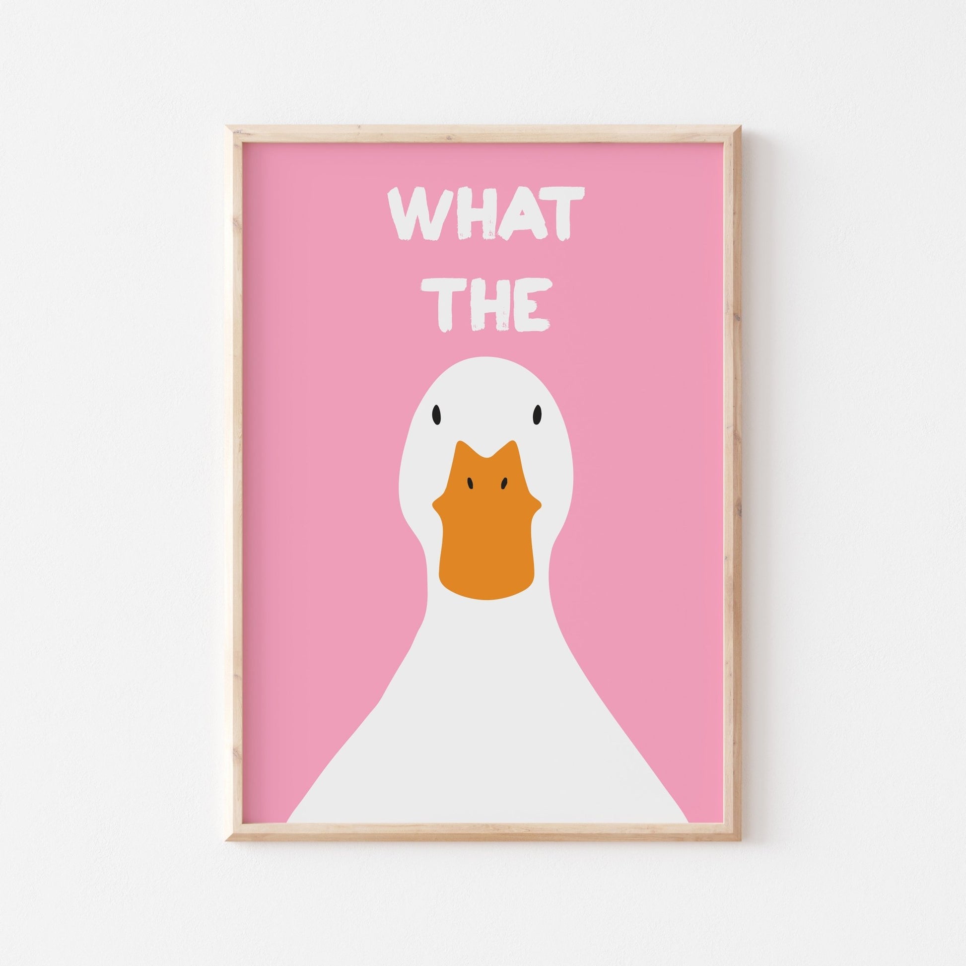 What The Duck Art Print - Posterami