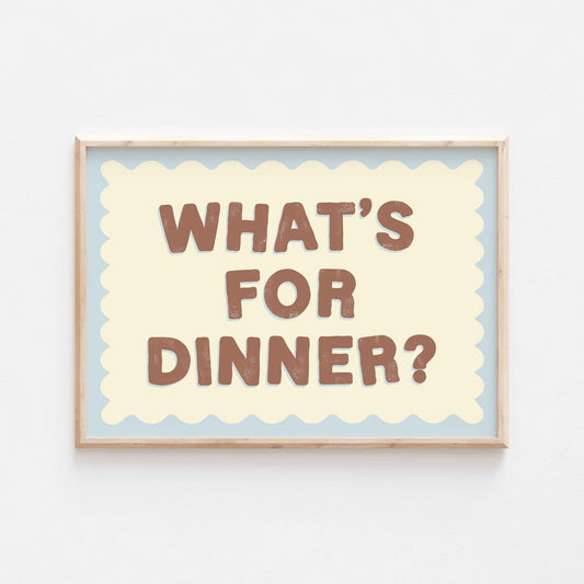 What's For Dinner Art Print - Posterami