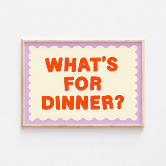 What's For Dinner Art Print - Posterami