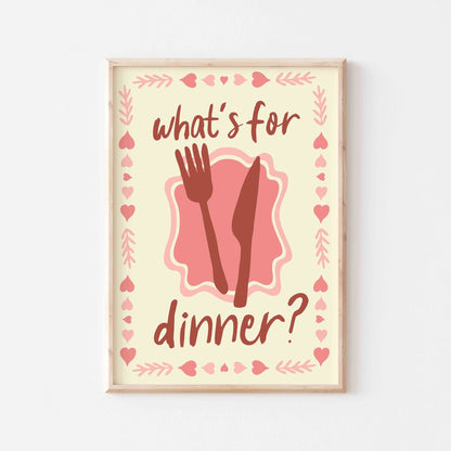 What's for Dinner Art Print - Posterami