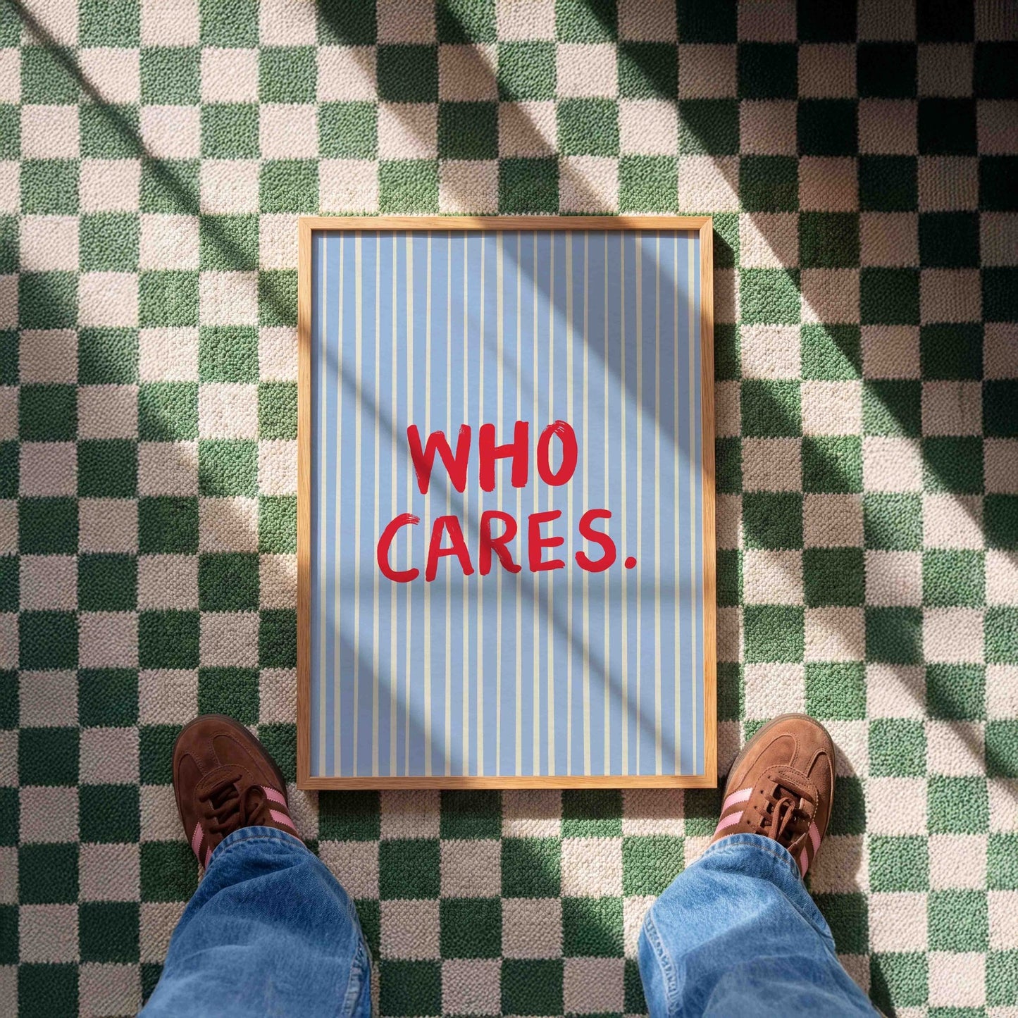 Who Cares Art Print - Posterami