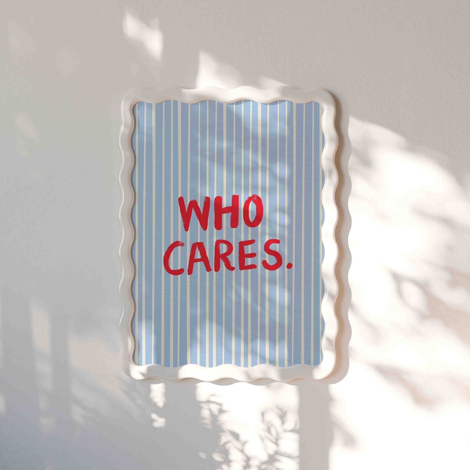 Who Cares Art Print - Posterami