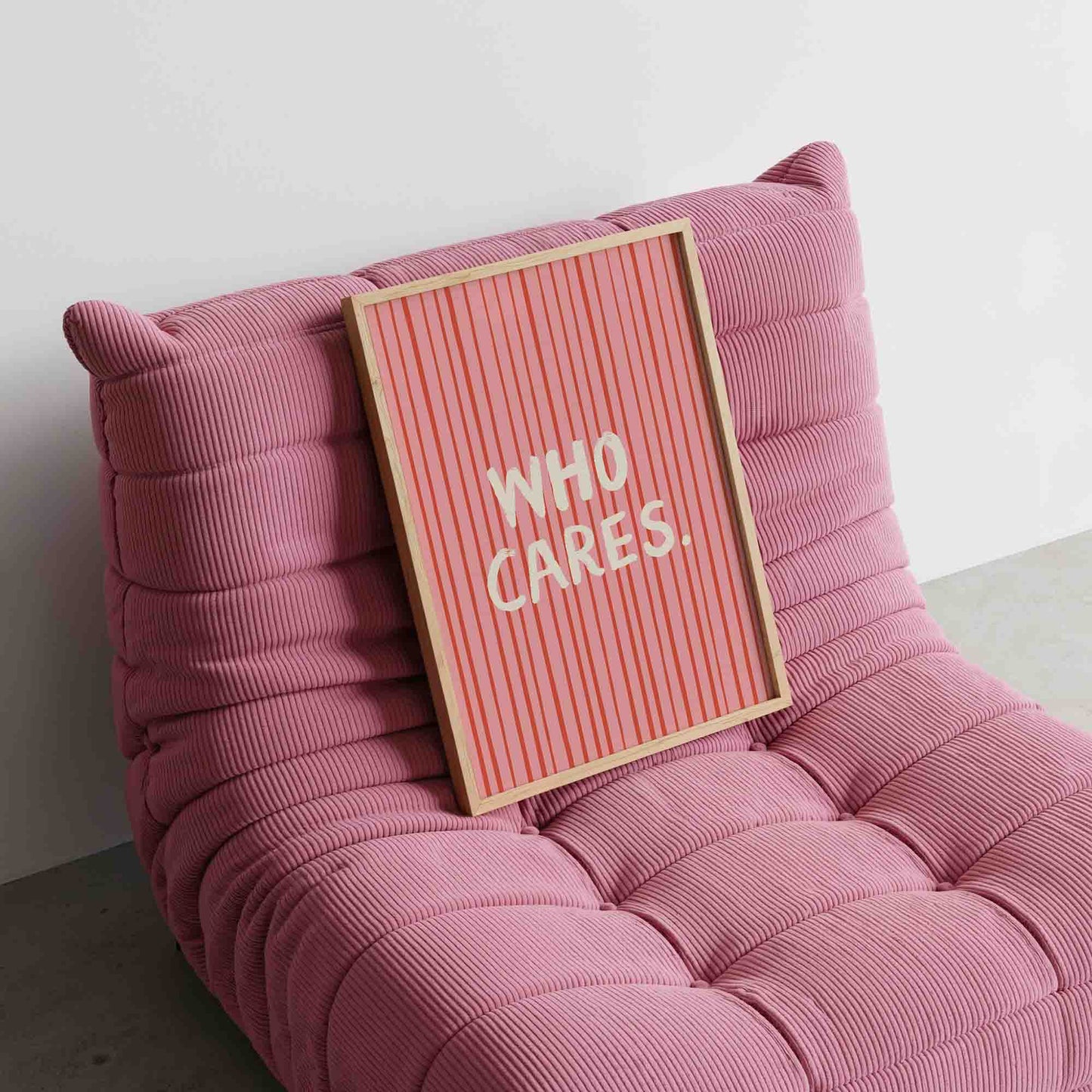 Who Cares Art Print - Posterami