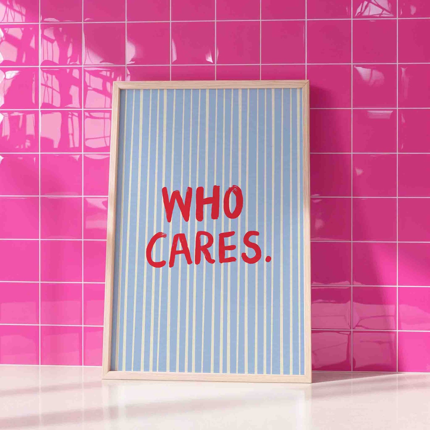 Who Cares Art Print - Posterami