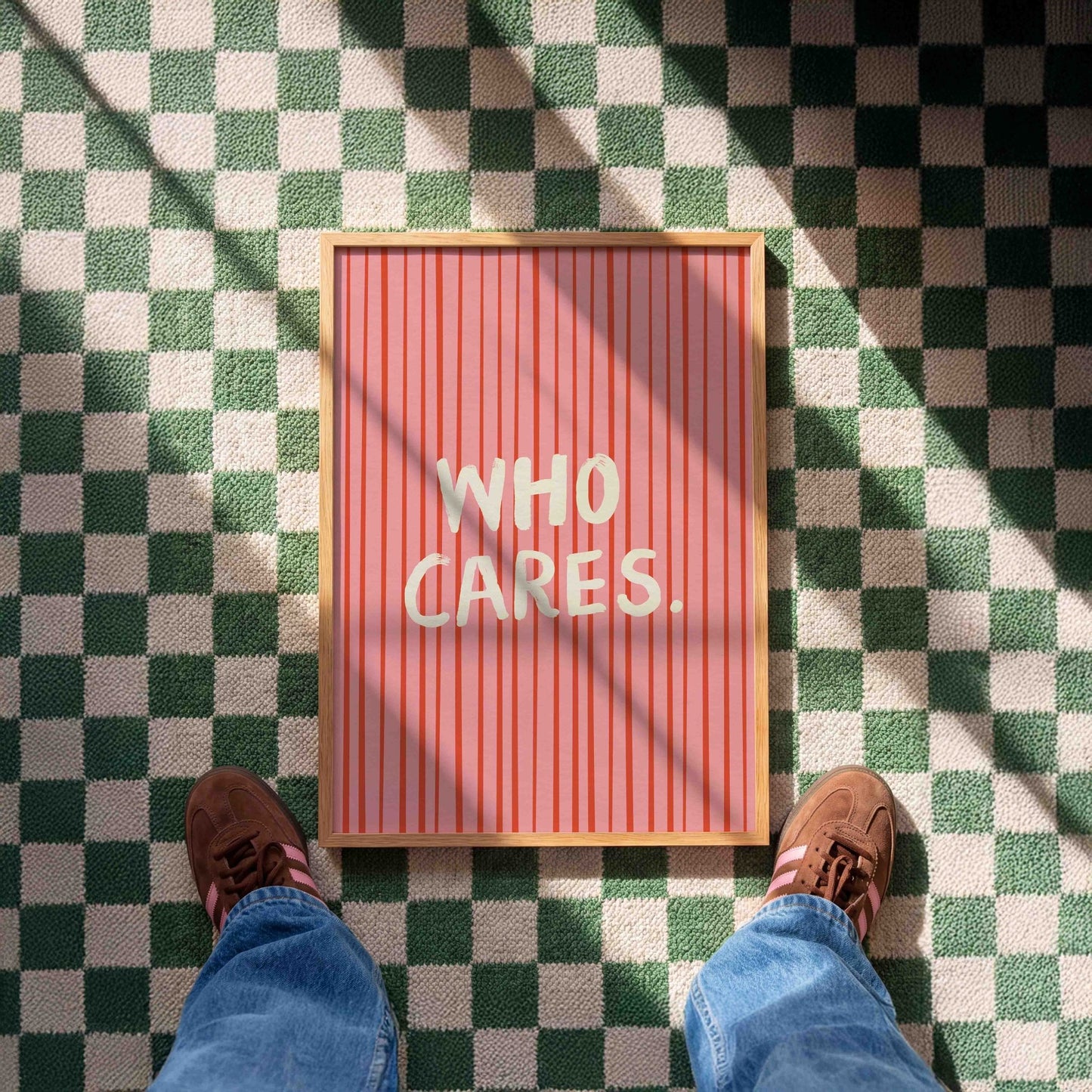 Who Cares Art Print - Posterami