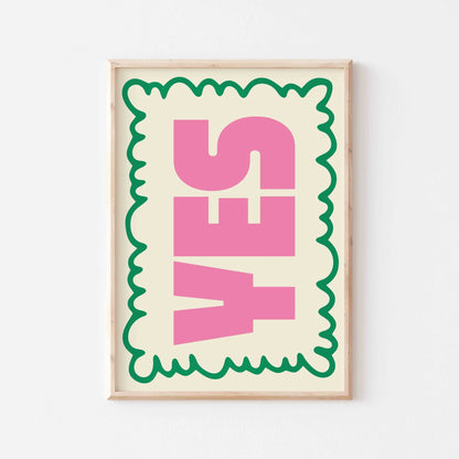 Yes Art Print - Posterami