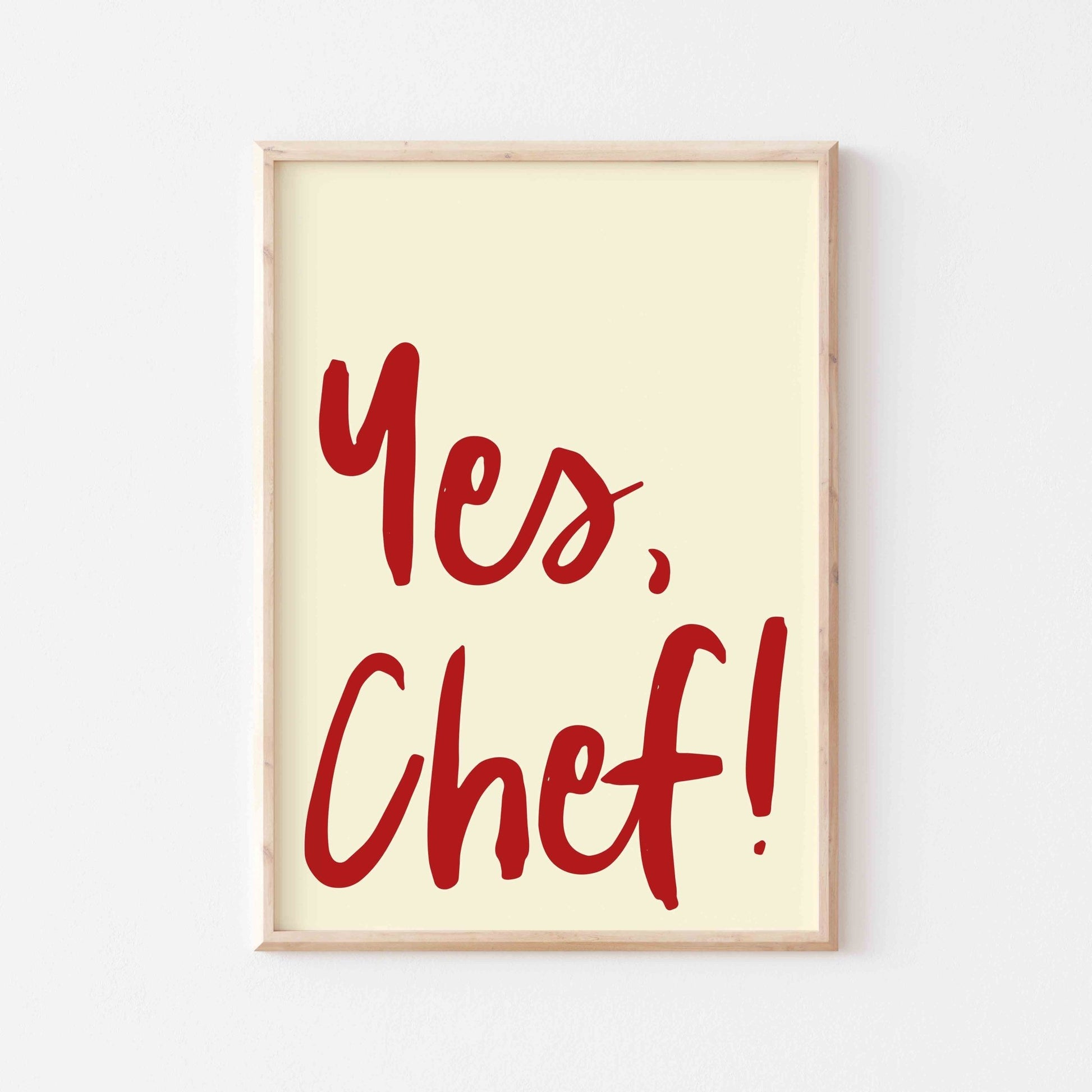 Yes Chef Art Print - Posterami