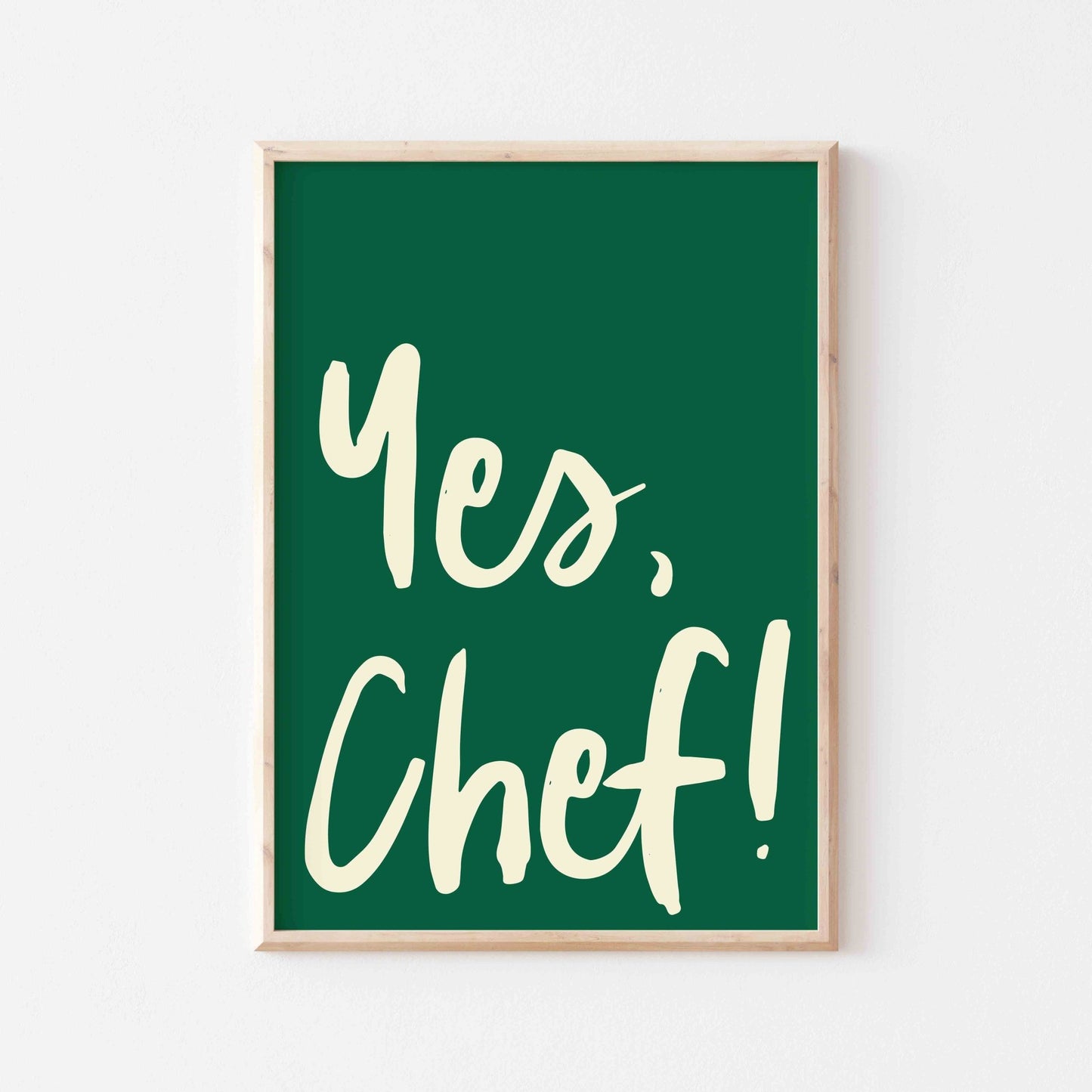 Yes Chef Art Print - Posterami