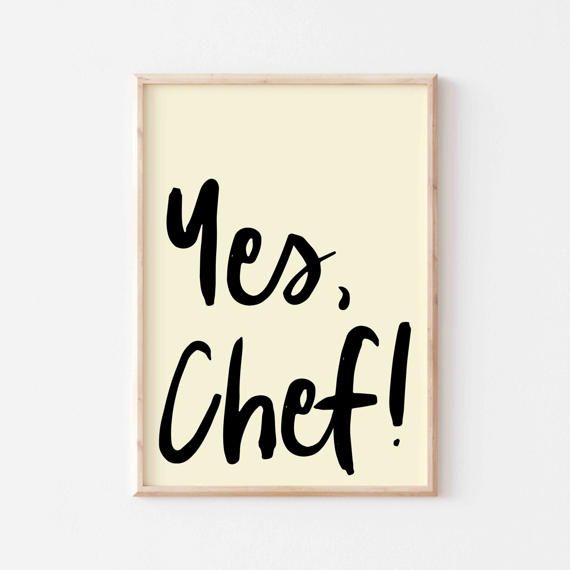 Yes Chef Art Print - Posterami