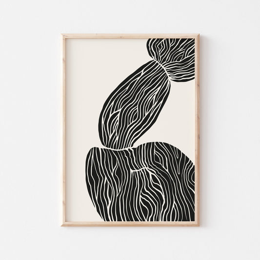 Abstract Lines Art Print - POSTERAMI