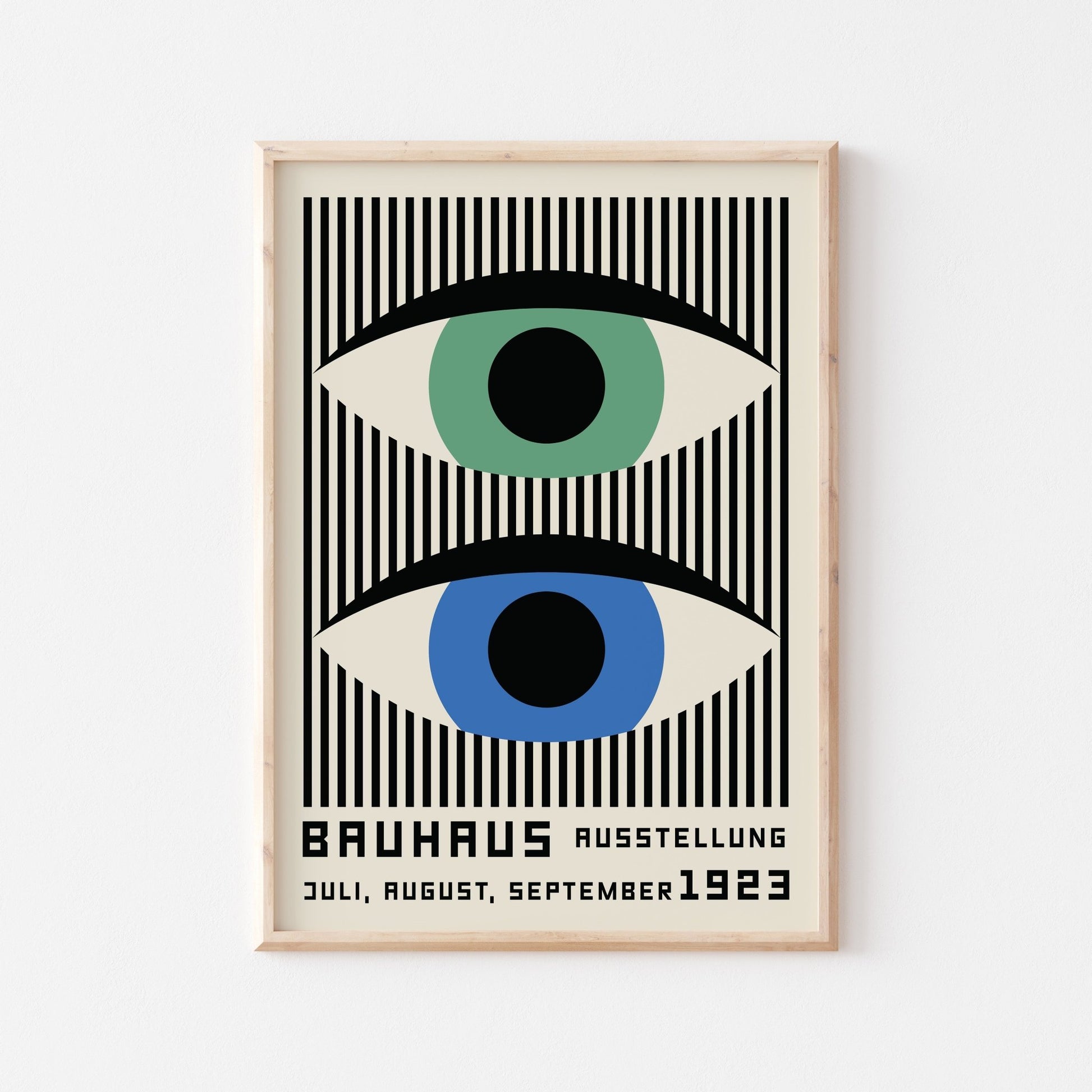 Bauhaus Eyes Art Print (more colors) - Posterami