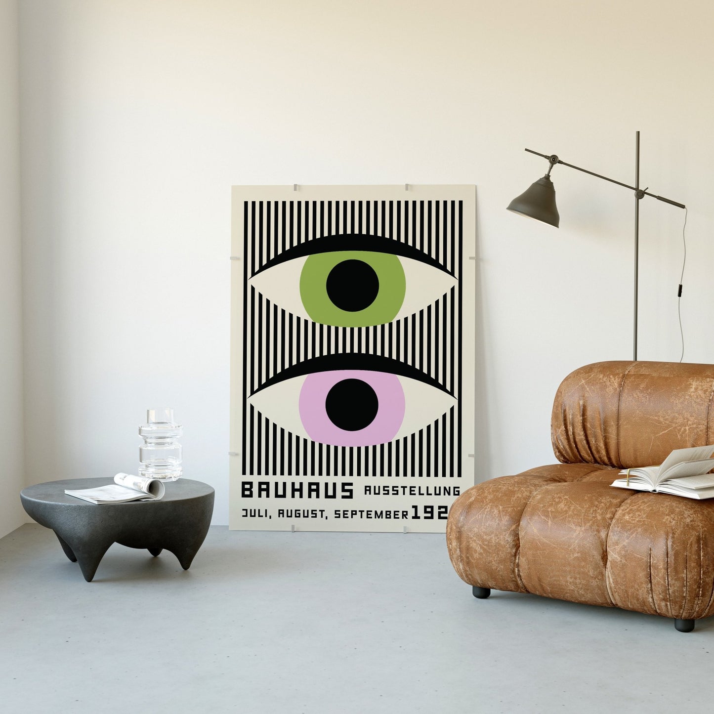 Bauhaus Eyes Art Print (more colors) - Posterami