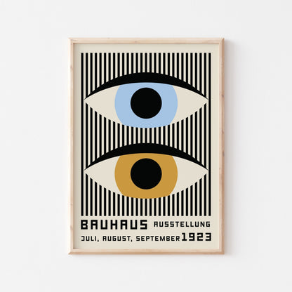 Bauhaus Eyes Art Print (more colors) - Posterami