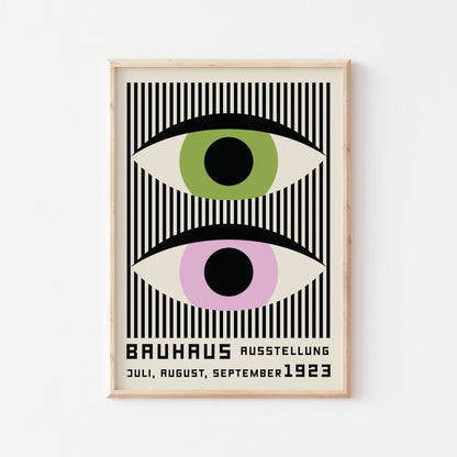Bauhaus Eyes Art Print (more colors) - Posterami